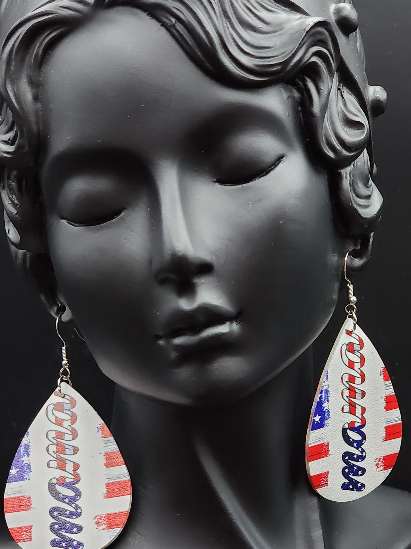 Mama 4th Of July Earrings