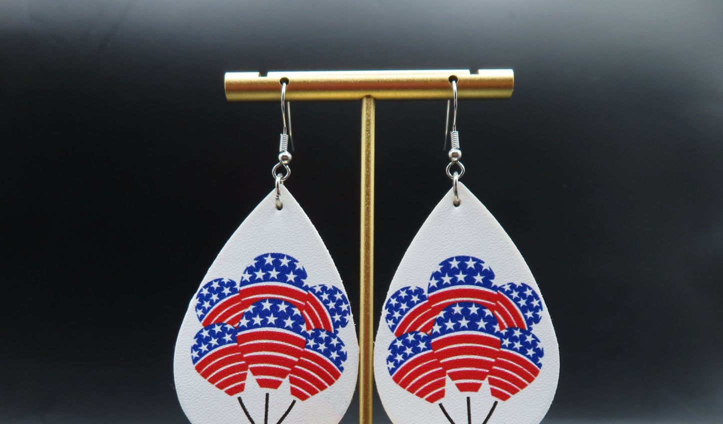 4th of July Balloons Earrings