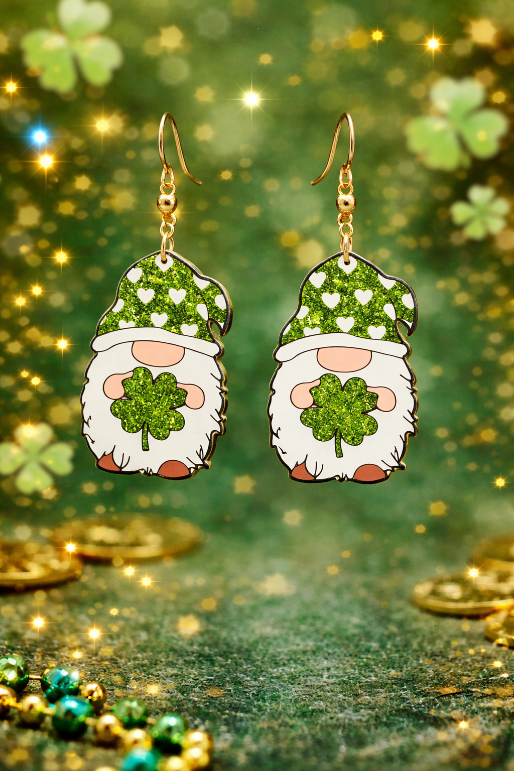 Lucky Gnome Earrings – PSK ELEGANCE✨🍀