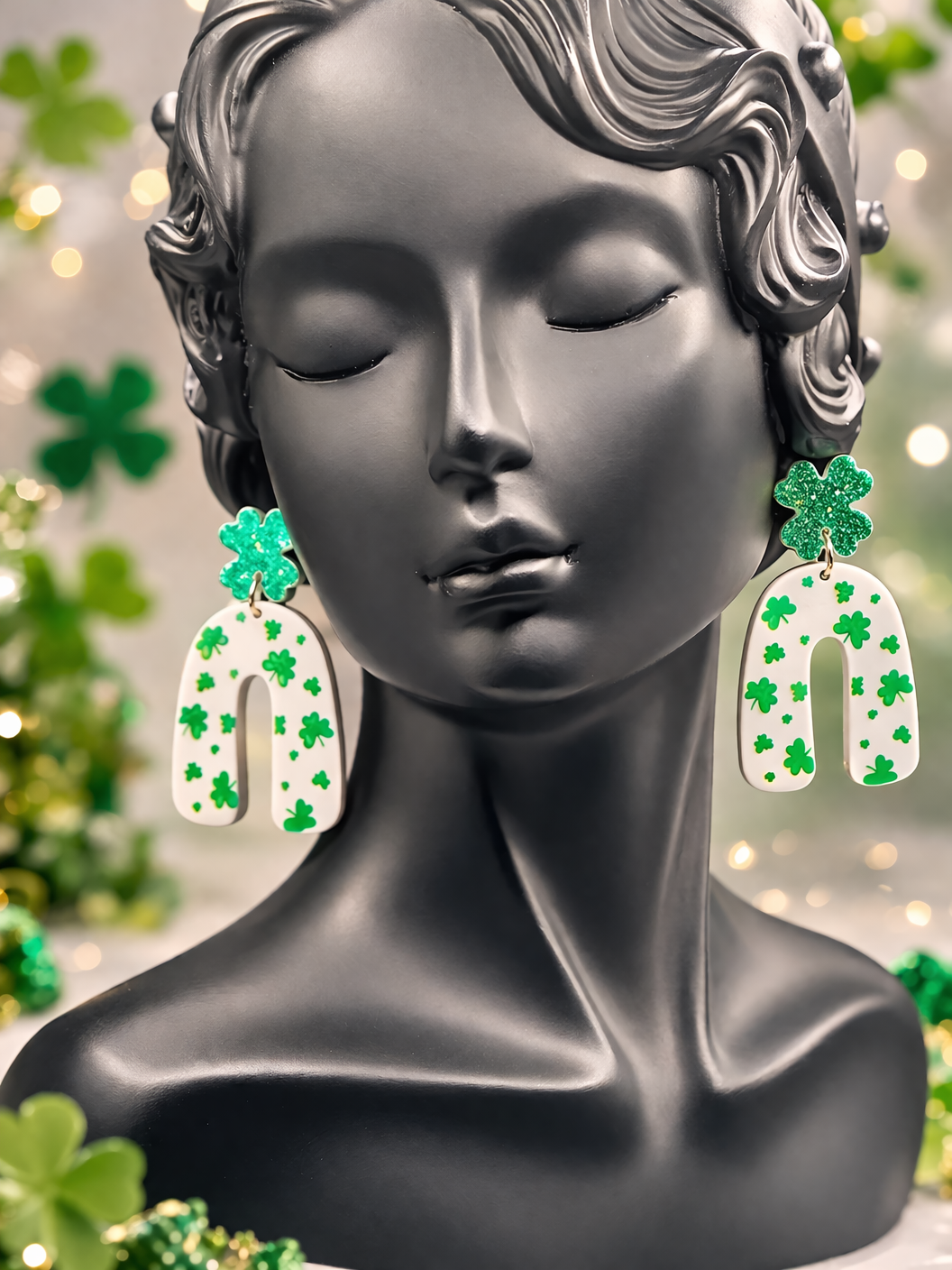 Lucky Clover Drop Earrings β PSK ELEGANCE β¨π