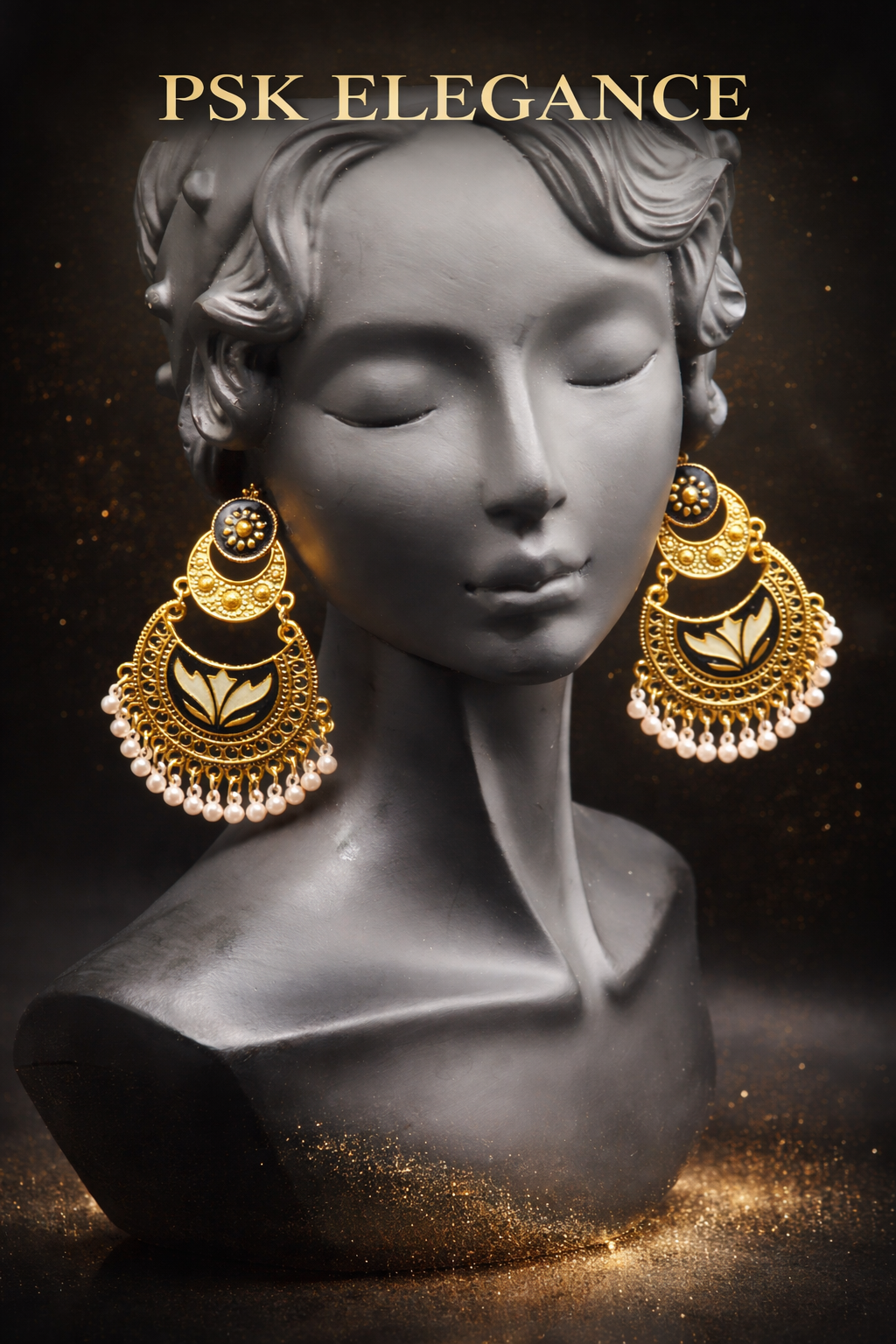Golden + black + pearls = pure elegance 💫
These chandbalis will instantly upgrade ANY outfit