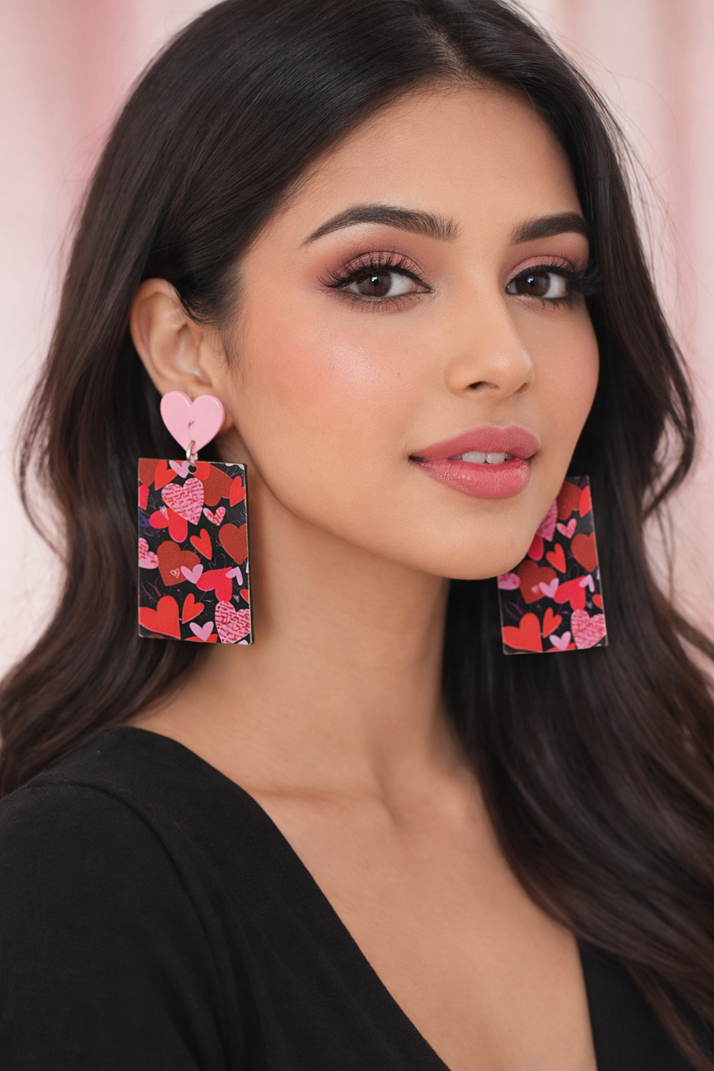 Love Story Heart Drop Earrings