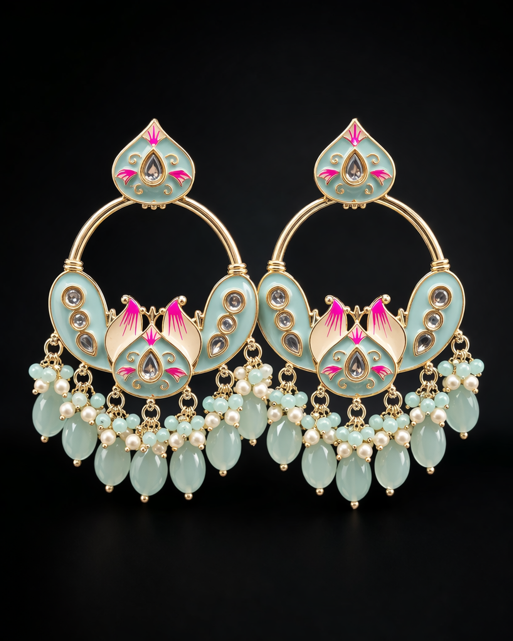 Mint Royale Chandbali Earrings
