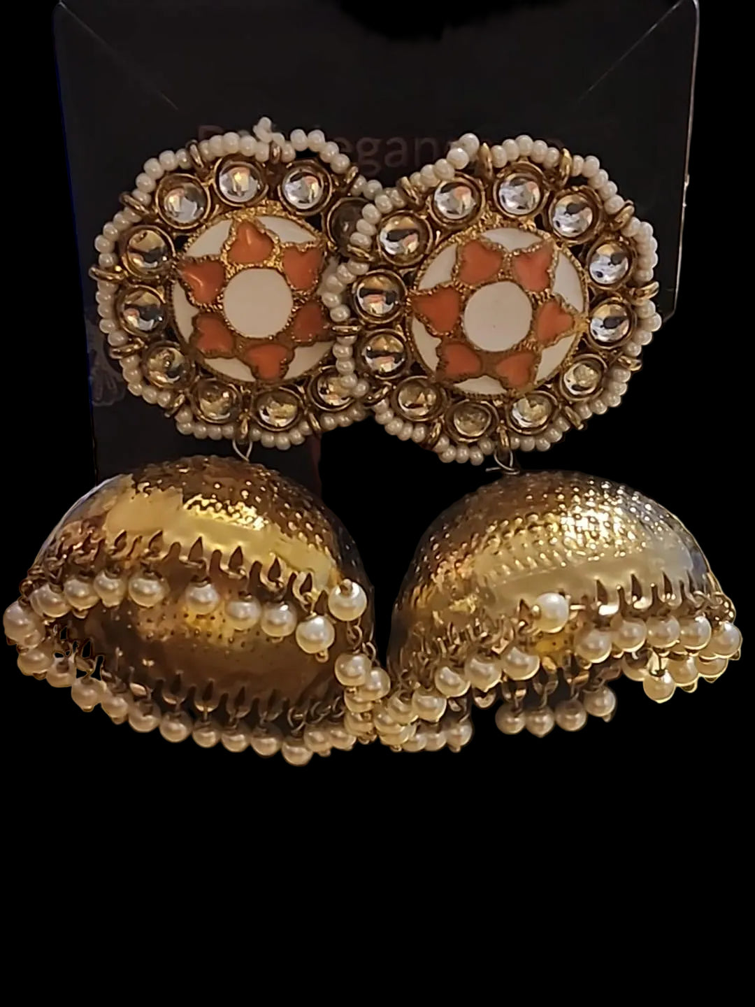 Kundan Meenakari Jhumka
