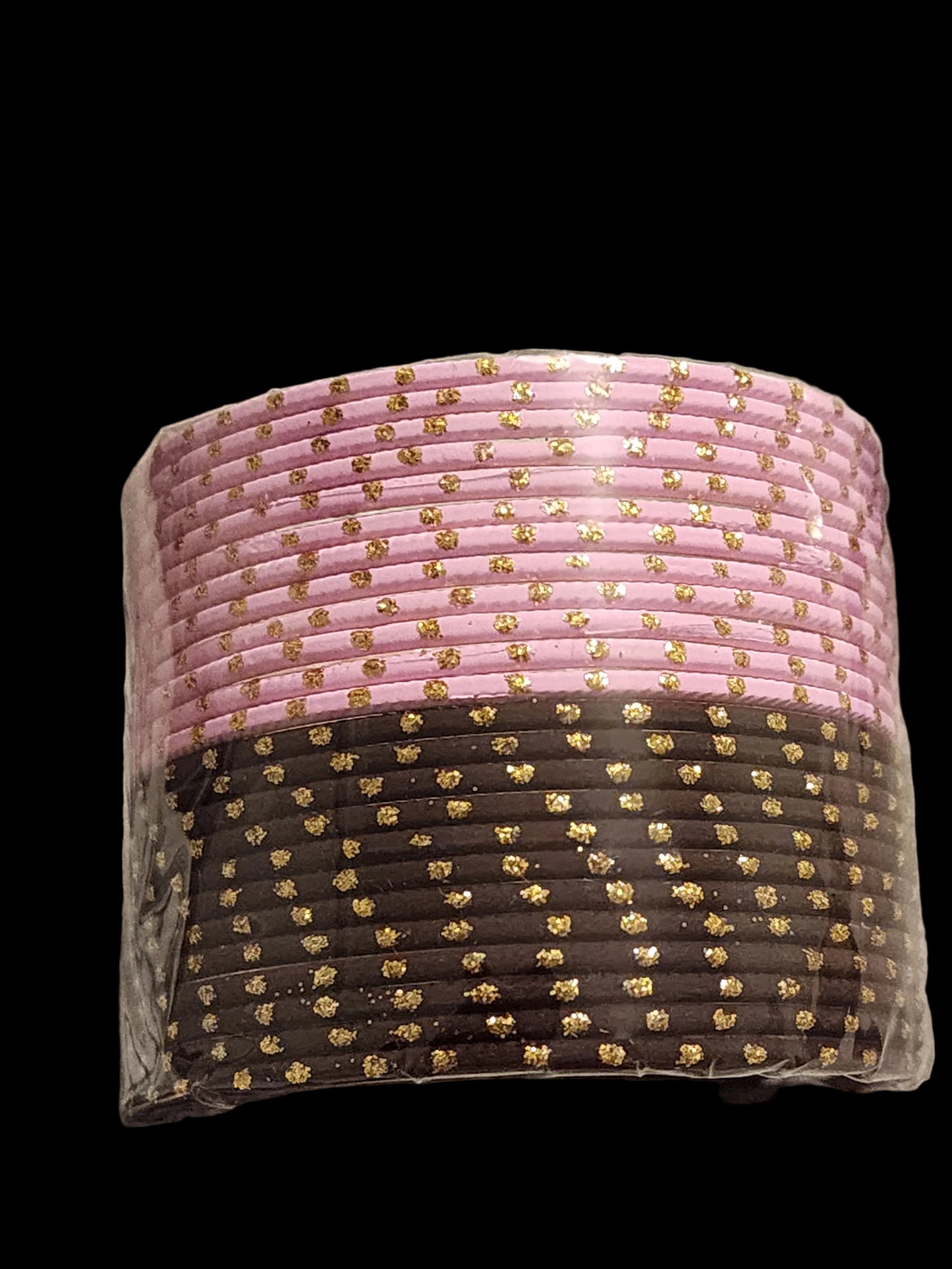 Multicolor Traditional Indian Bangle Set Collection with Gold Glitter Dots for Women | PSK ELEGANCE