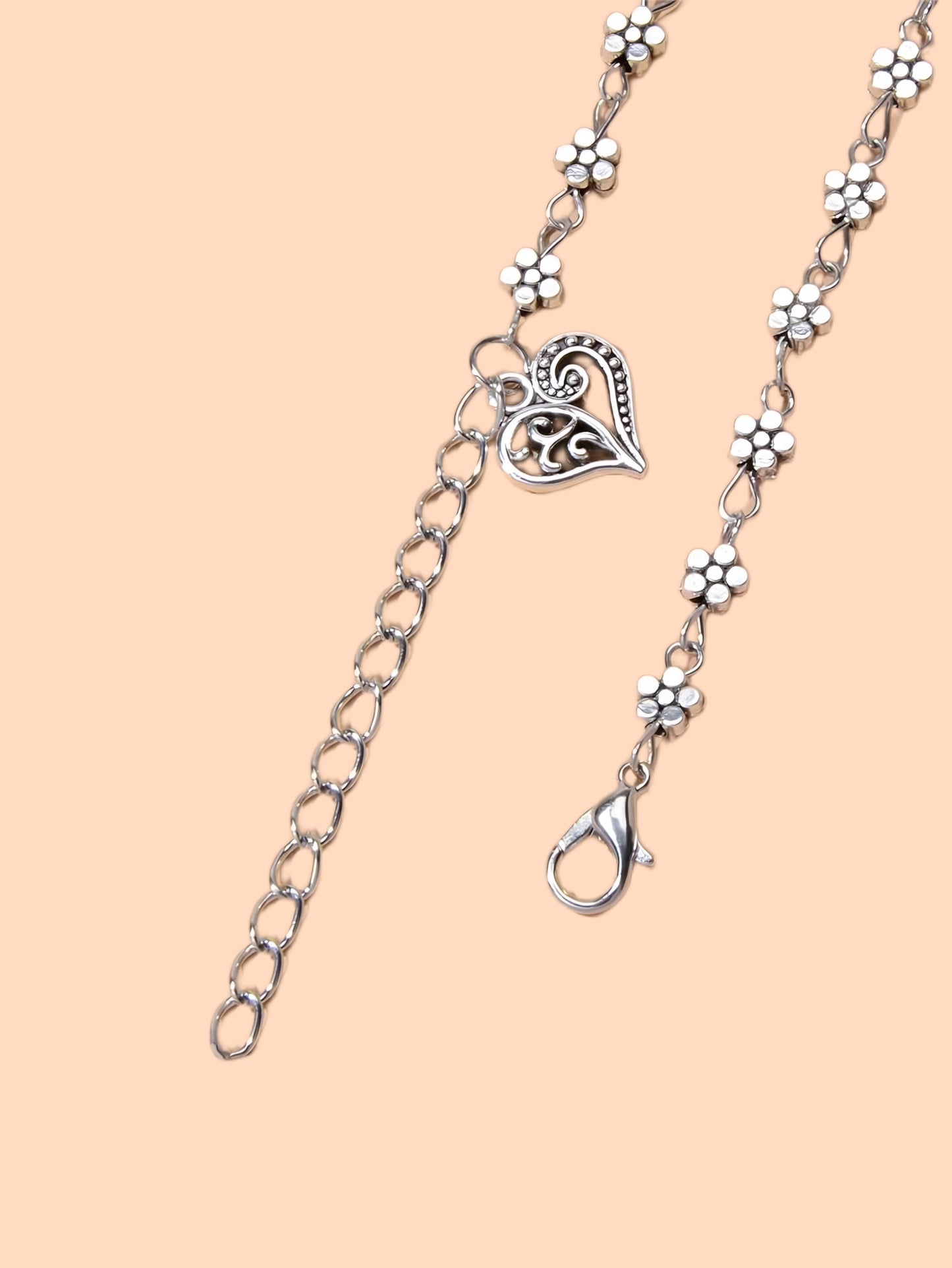 Flower Heart Anklet