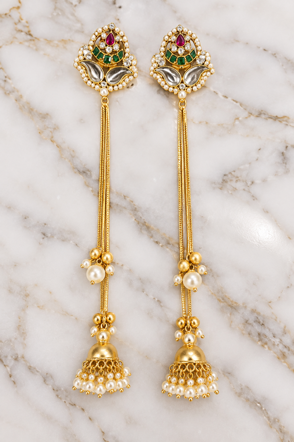 PSK ELEGANCE Kashmiri Jhumkas