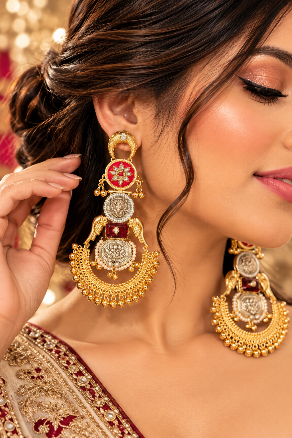 PSK ELEGANCE Kashmiri Jhumkas