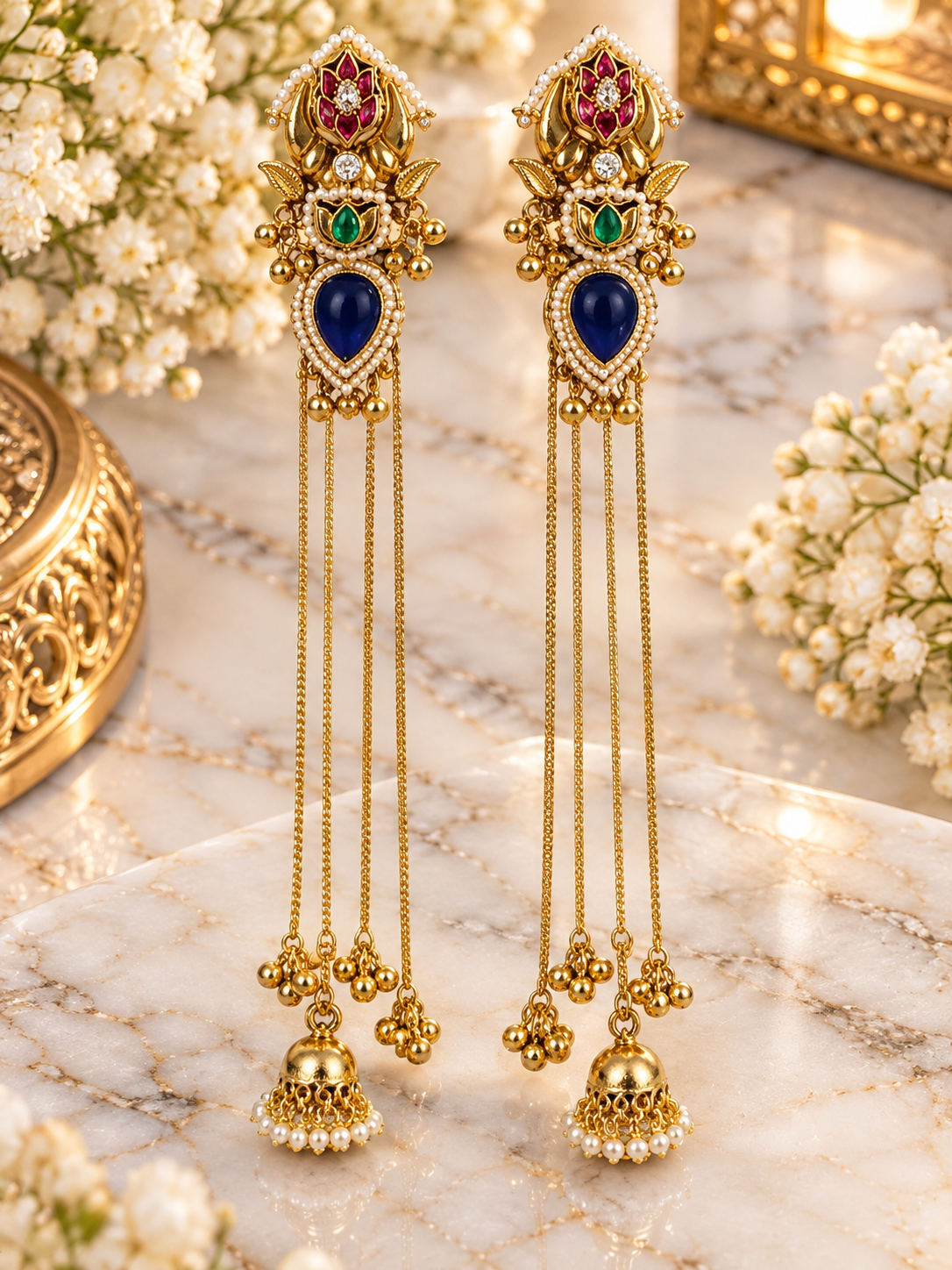 PSK ELEGANCE Kashmiri Jhumkas