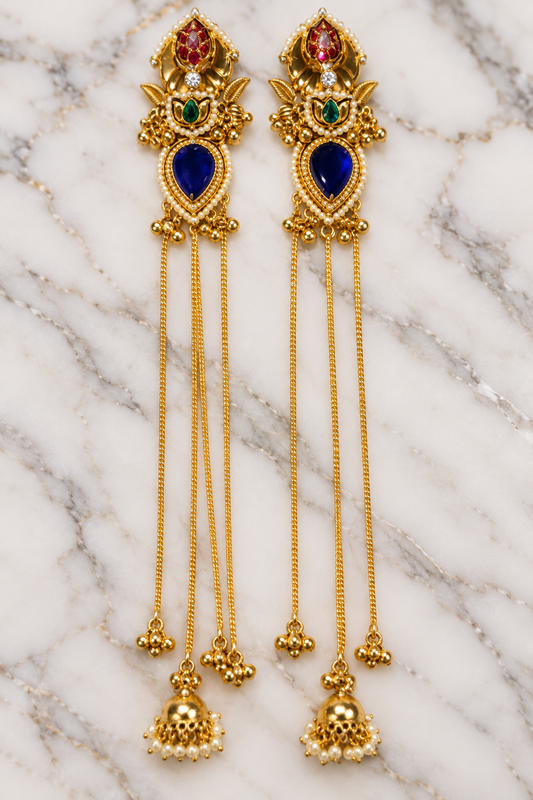 PSK ELEGANCE Kashmiri Jhumkas