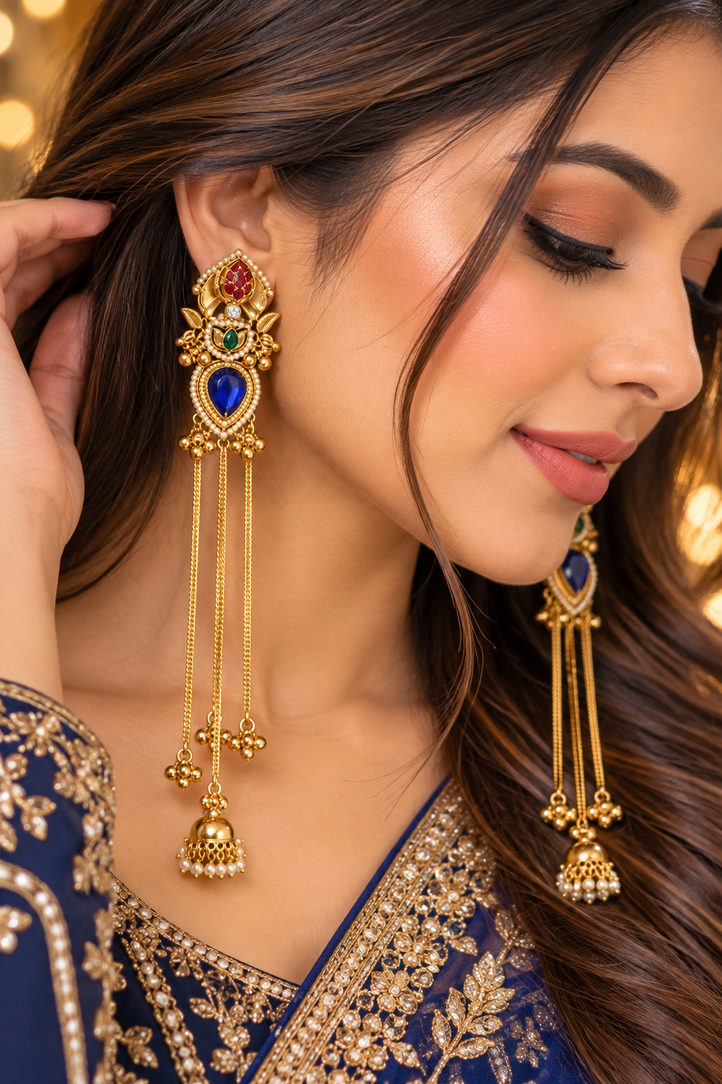PSK ELEGANCE Kashmiri Jhumkas