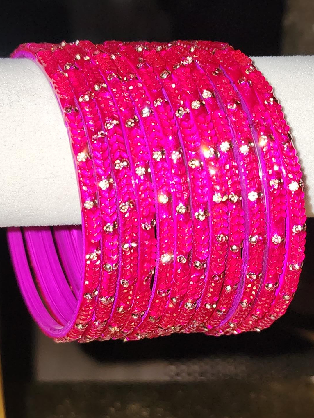 Hot Pink Sparkling Stone