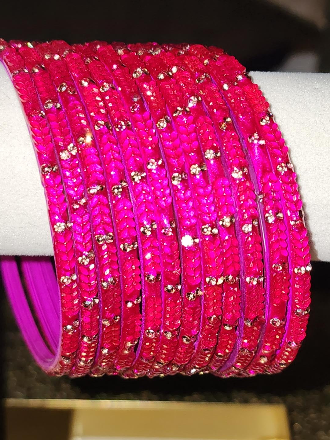 Hot Pink Sparkling Stone