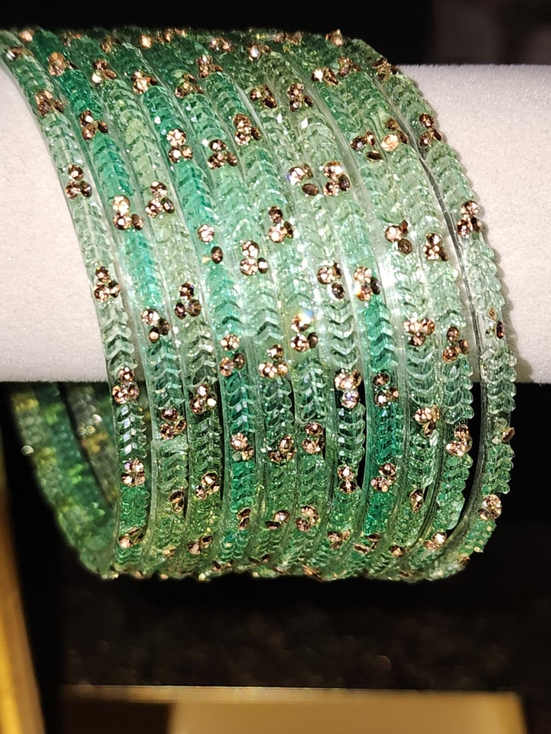 Mint green bangles