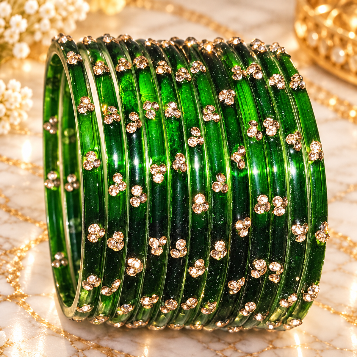 Deep emerald green