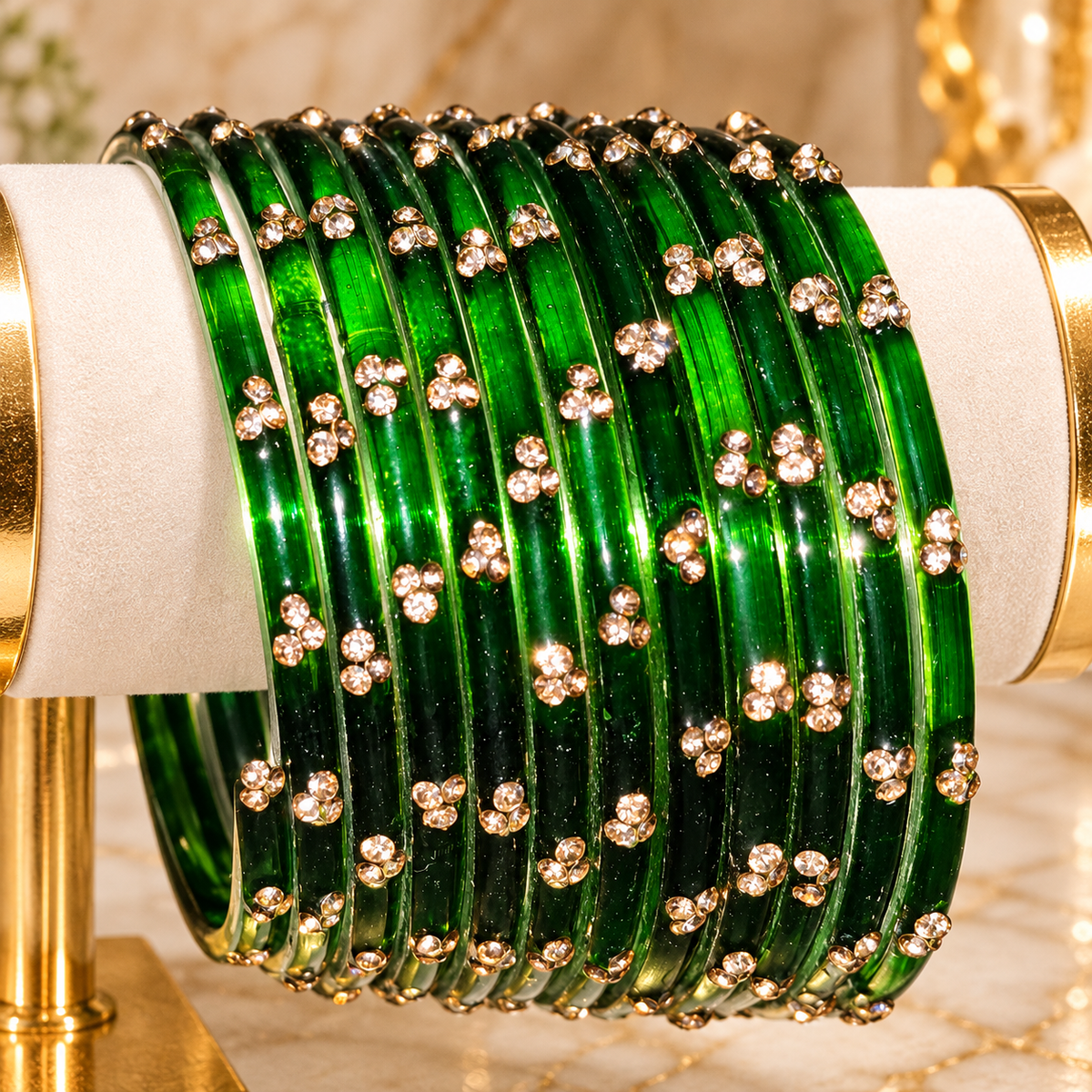 Deep emerald green
