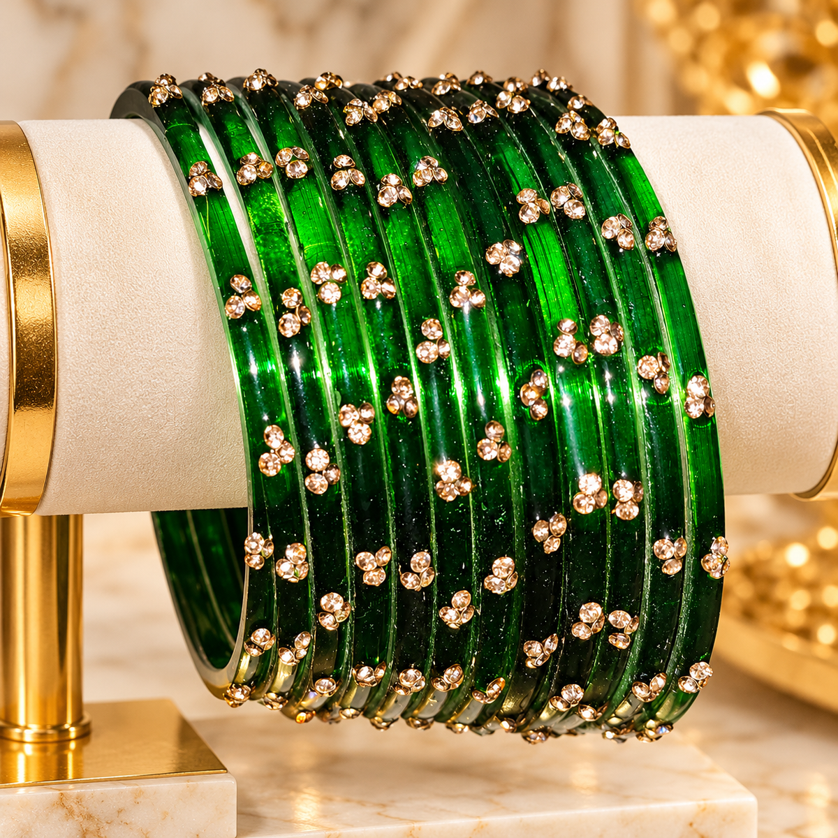 Deep emerald green