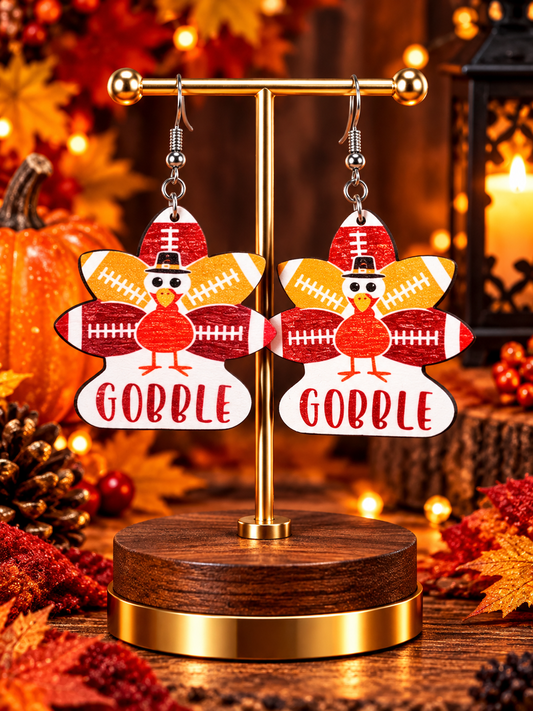 Gobble Turkey & Football Dangle