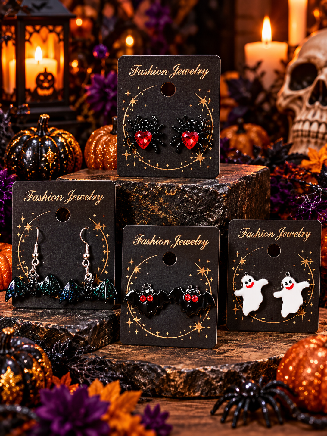 Halloween Stud & Dangle Earrings Bundle – 4 Pairs for $15 🎃👻🦇

Spooky, Cute & Stylish – The Perfect Halloween Jewelry Collection!

Get Halloween-ready with our adorable 4-Pair Halloween Earrings Bundle from PSK ELEGANCE! Featuring playful spooky design