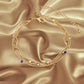 Multicolored Golden Anklet