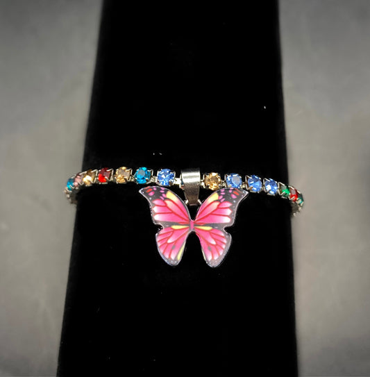 Shimmering Butterfly Anklet