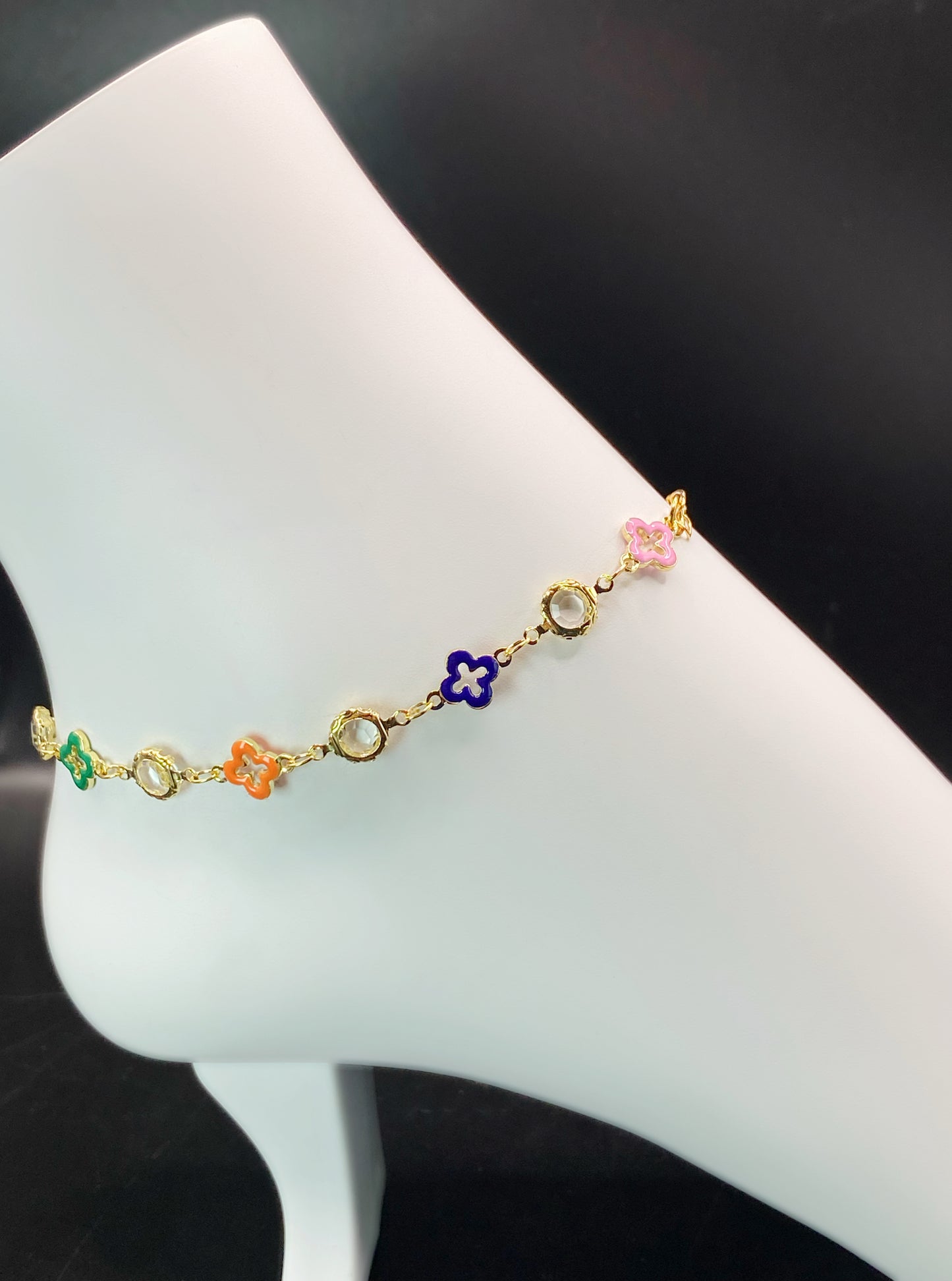 Color Rush Clovers Anklet