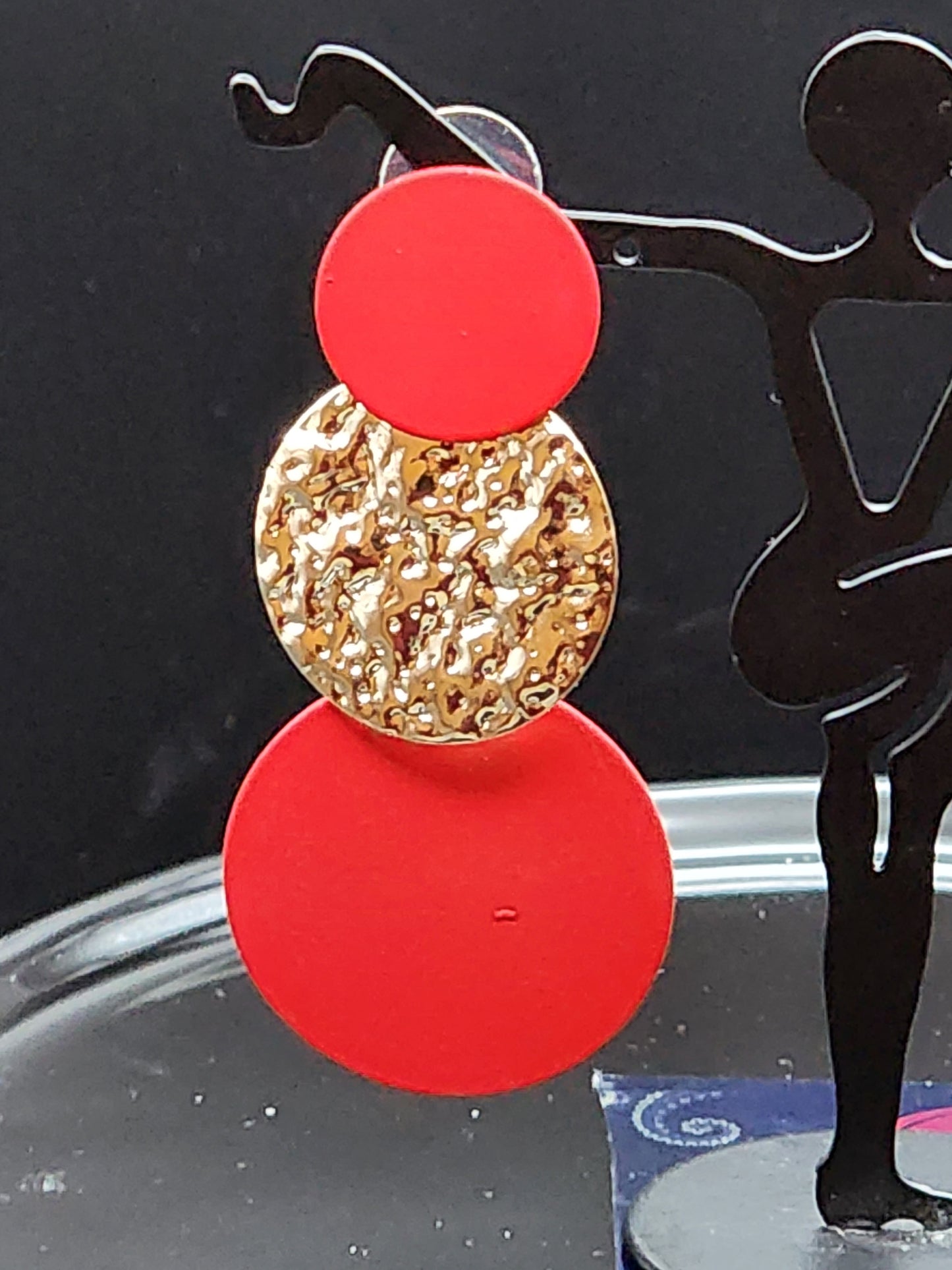 Red Gold Light weight Earrings