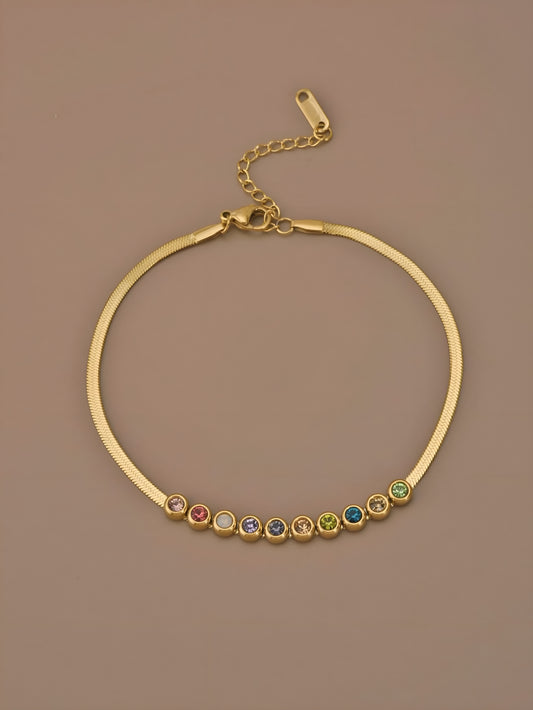 Rings of Colors Anklet