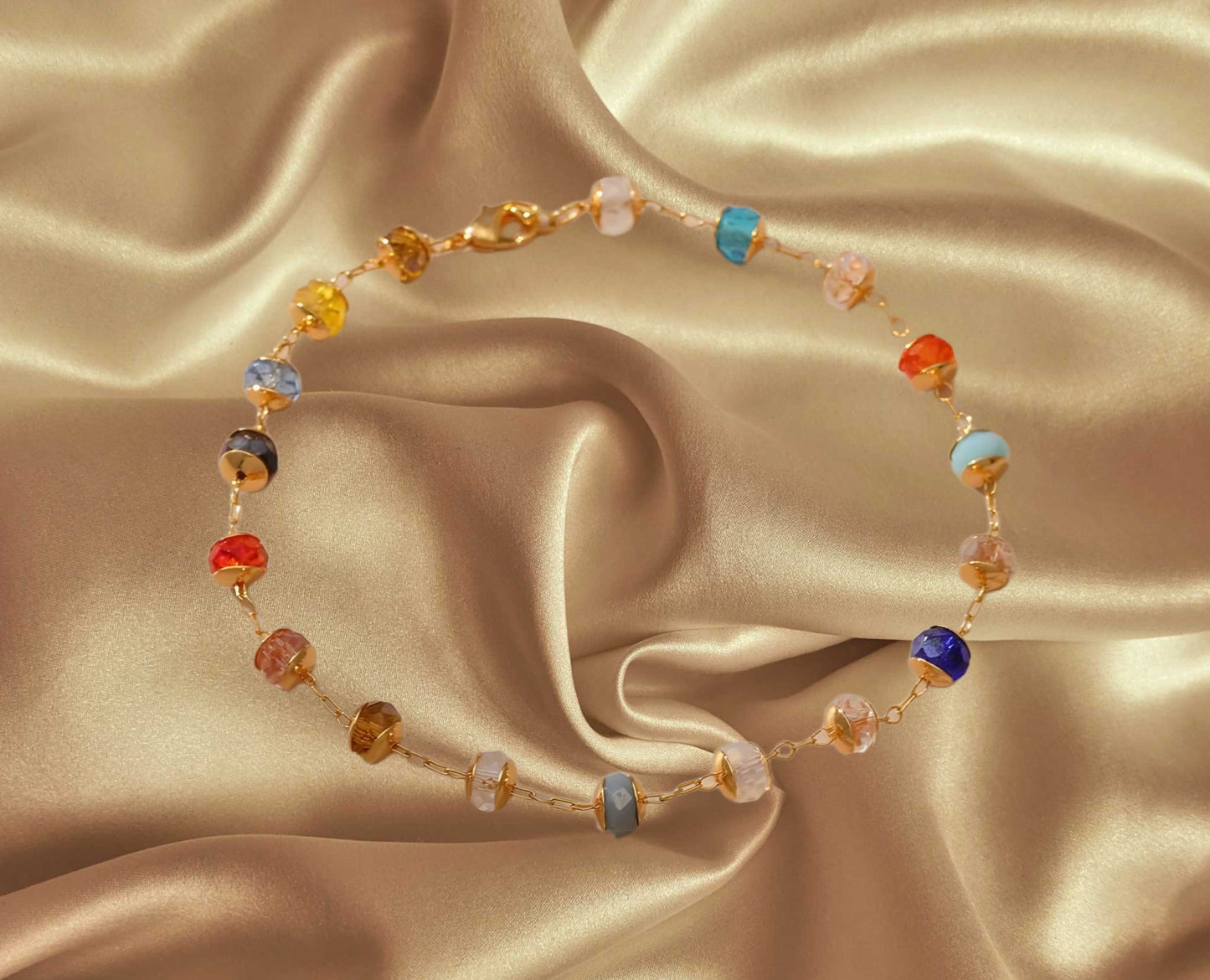 Spheres of Colors Anklet