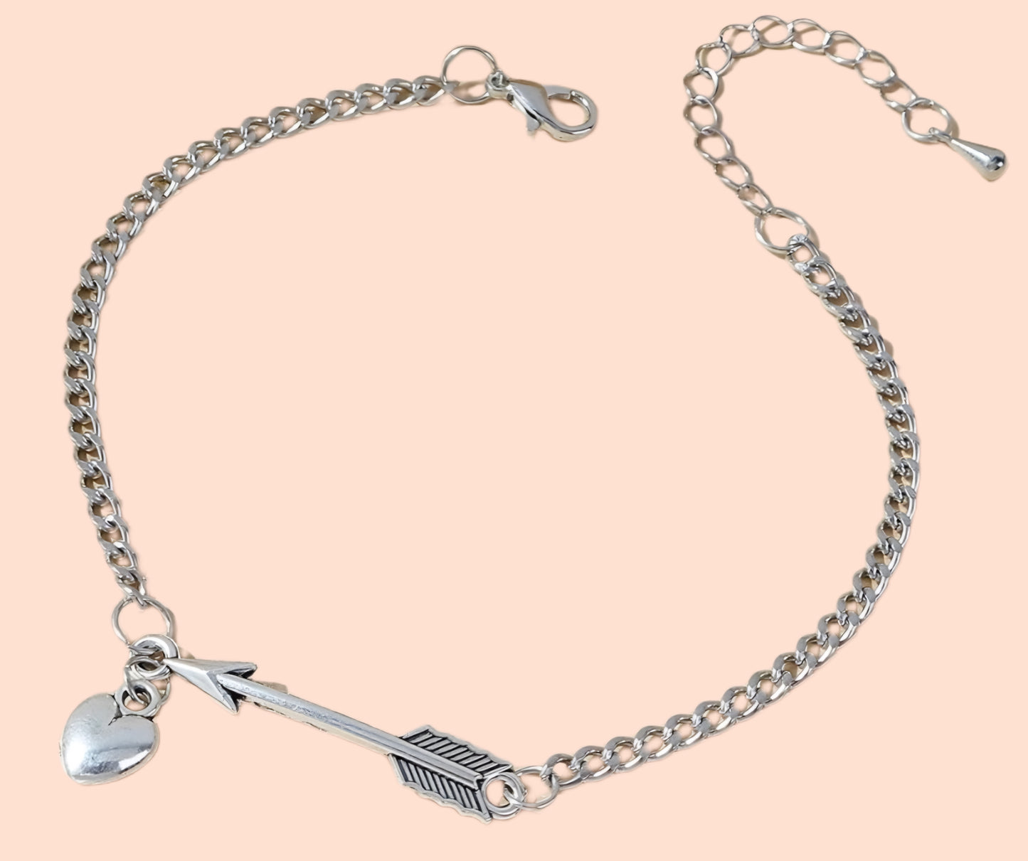 Arrow Heart Anklet