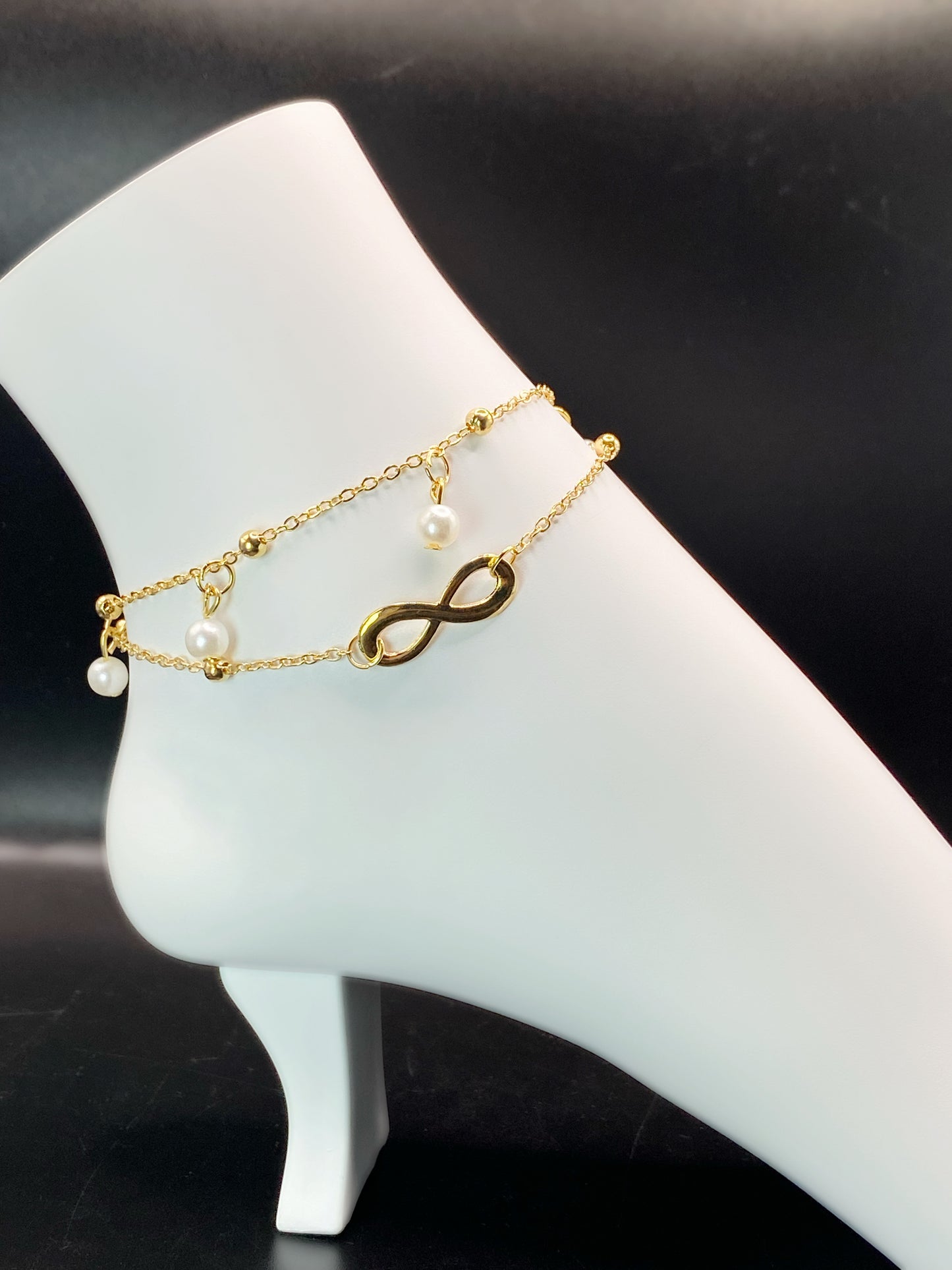 Infinity Pearl Anklet