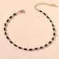 Gold & Black Anklet