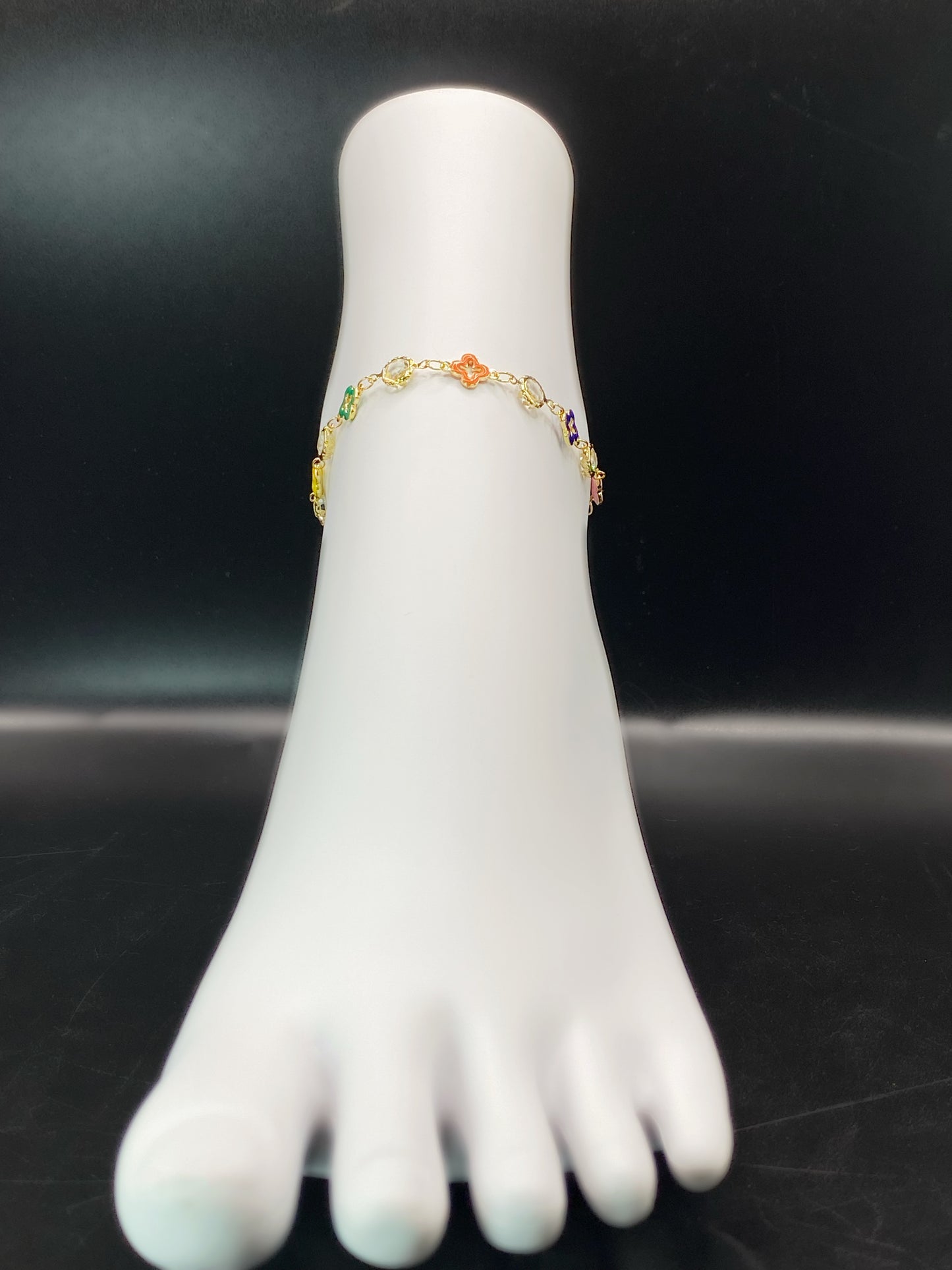 Color Rush Clovers Anklet