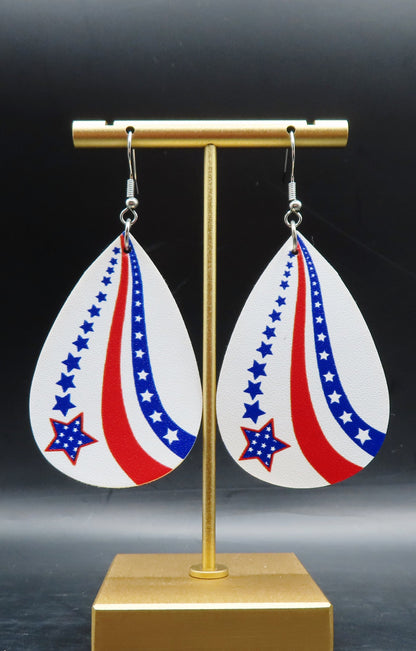 Fourth of July Vibes Round Earrings