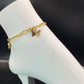 Golden Butterflies Anklet