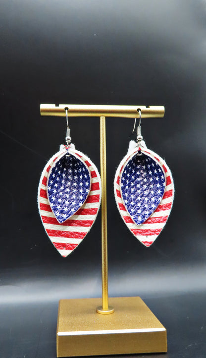 USA Fantastic Flag Earrings