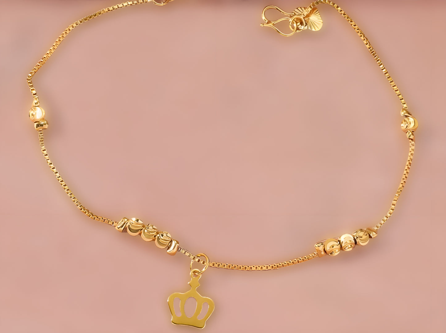 Golden Crown Anklet