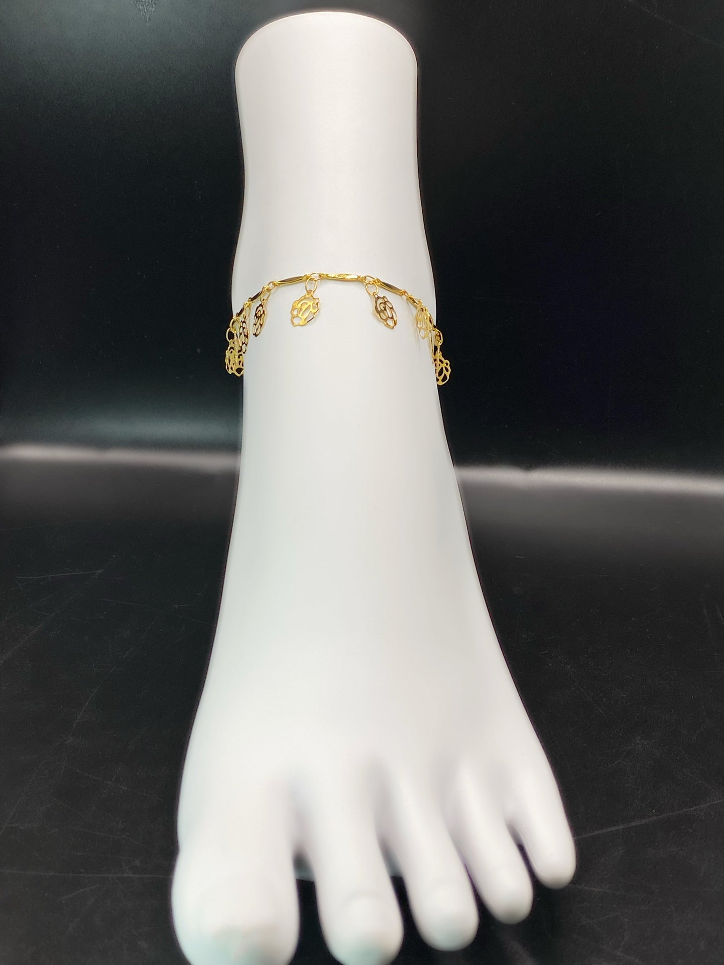 Golden Roses Anklet