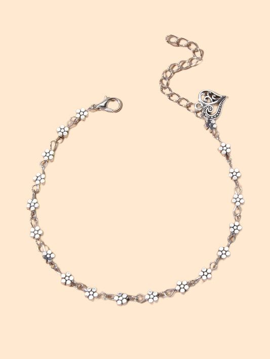 Flower Heart Anklet