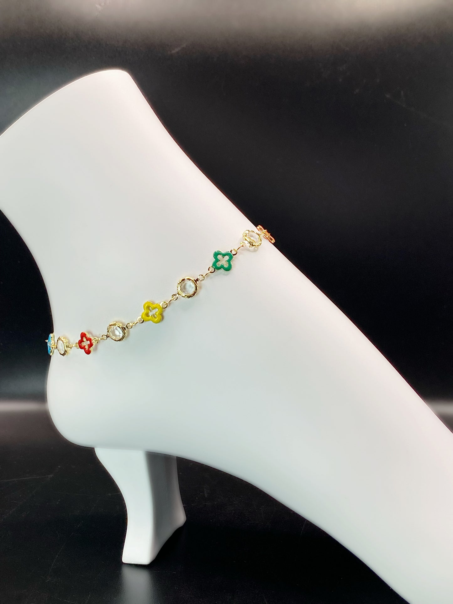 Color Rush Clovers Anklet