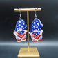 Fourth of July Blue Gnomes Earrings