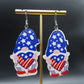Fourth of July Blue Gnomes Earrings