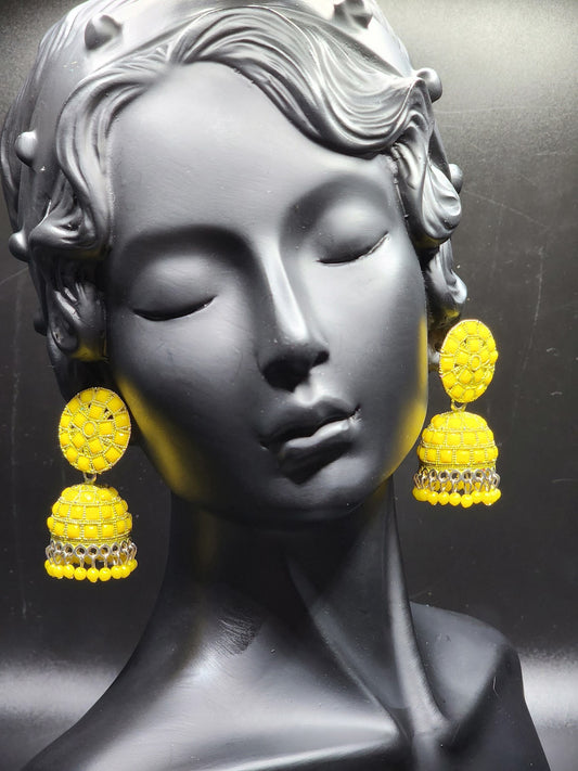 Lemonade Square Jhumkas