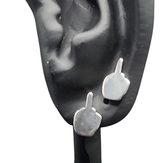 Stud Earrings | Bold Statement Silver Jewelry