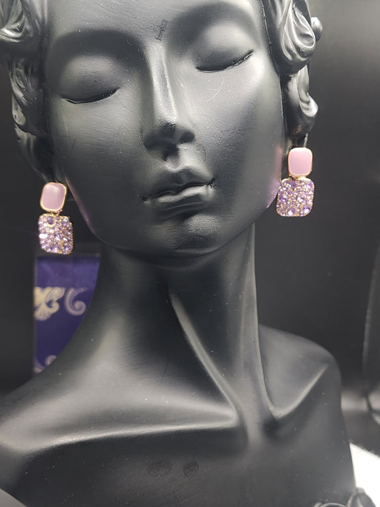 Pink dangling earrings are a must-have accessory!  #Earrings #Accessory