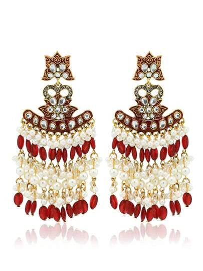 Glamourous Starry Pearl Dangles