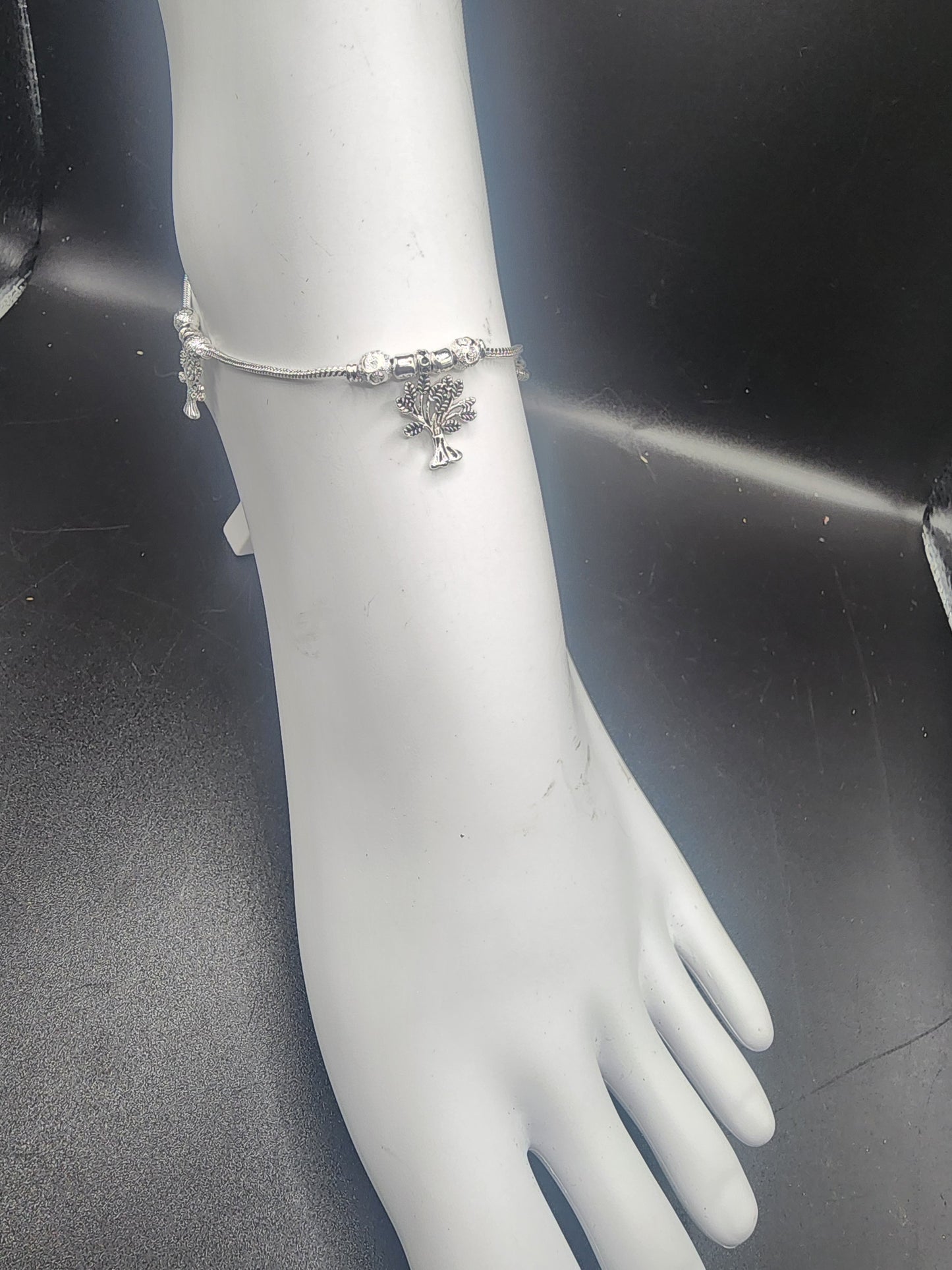 PSK ELEGANCE Tree of Life Silver Anklet