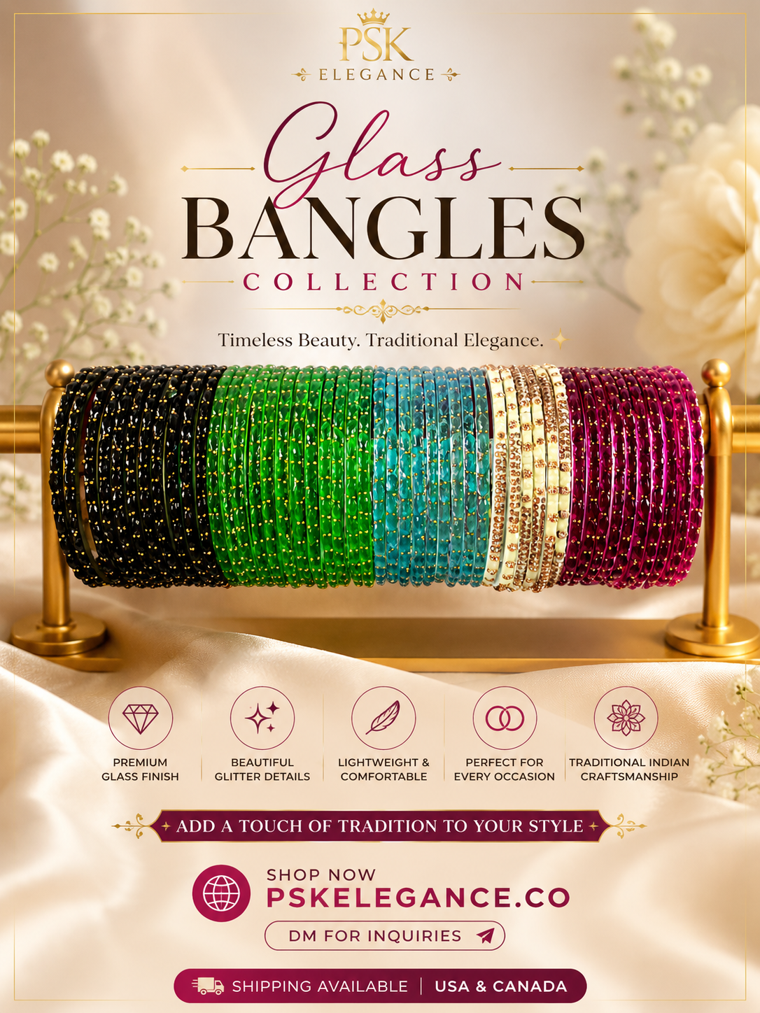 GLASS BANGELS