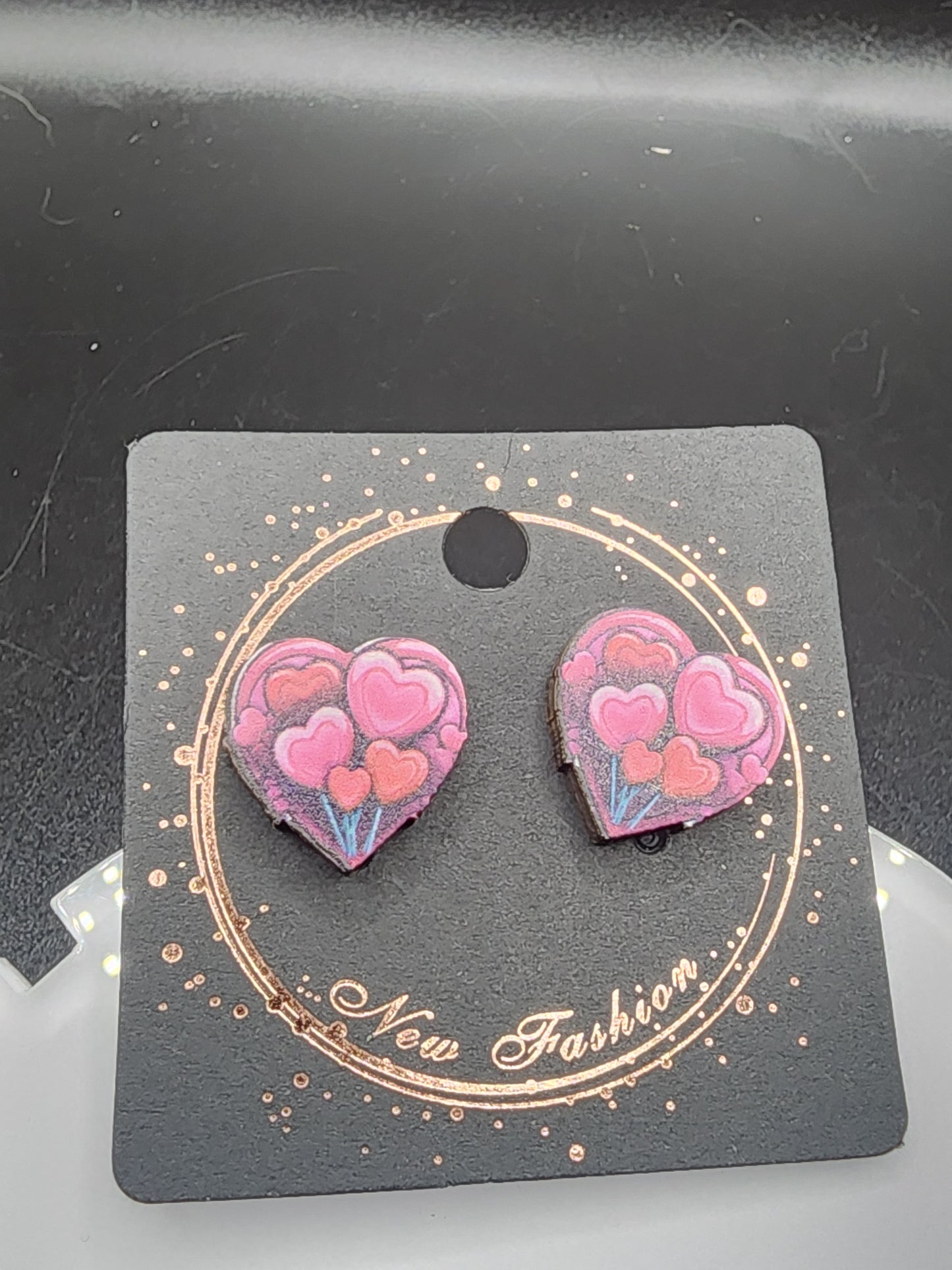 Love Heart Dangling Earrings – Cute  Glitter & Valentine Statement Jewelry
