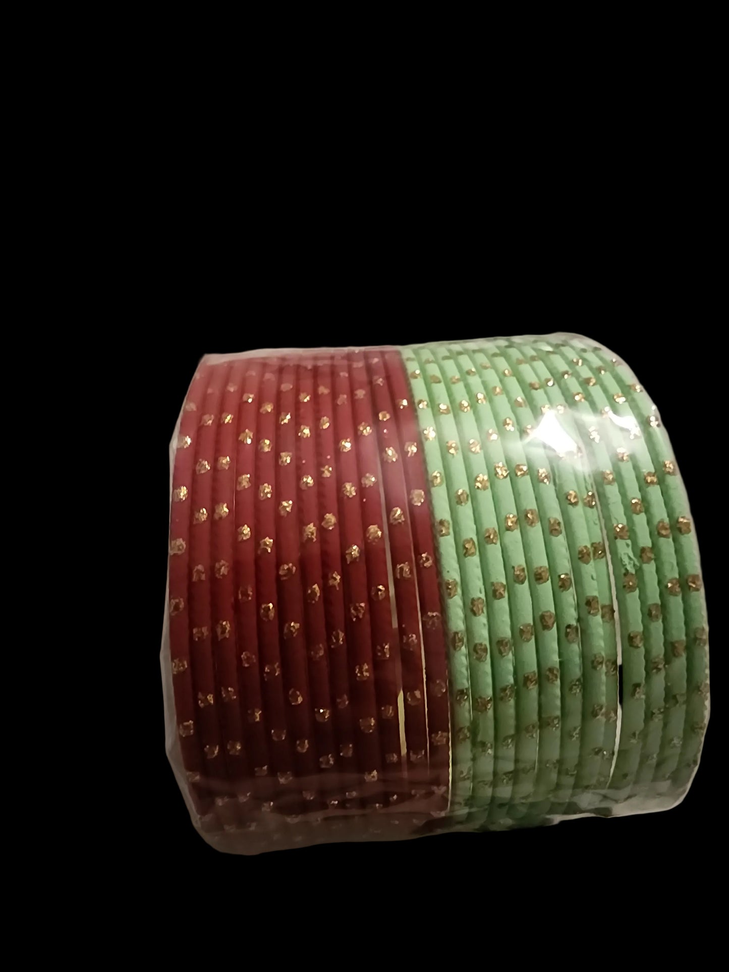 Multicolor Traditional Indian Bangle Set Collection with Gold Glitter Dots for Women | PSK ELEGANCE